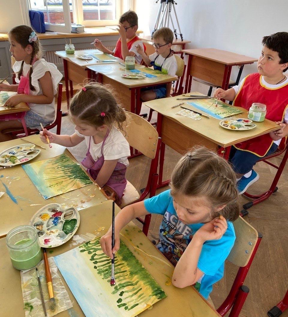 Урок рисования летних пейзажей